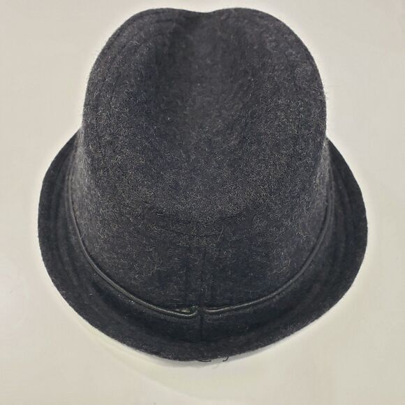 Ben Sherman Men's Charcoal Wool Trilby Hat - Picture 4 of 6